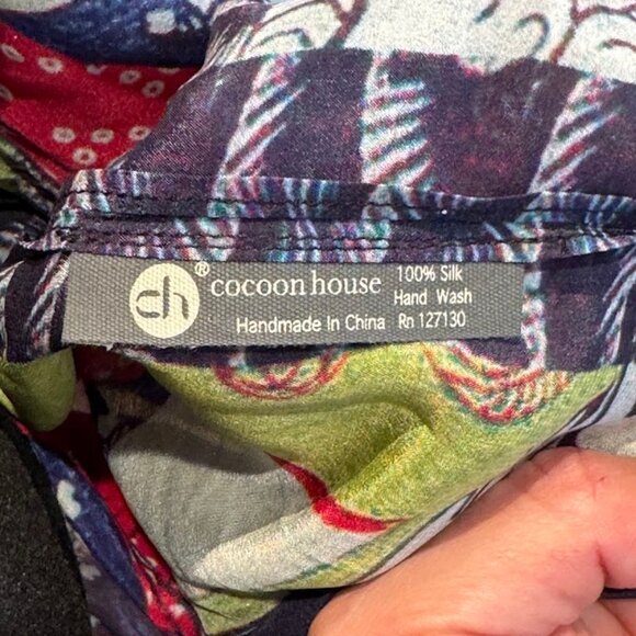 Cocoon House Silk Kimono Robe NWOT Boho Art Print Lightweight OS - Picture 6 of 7